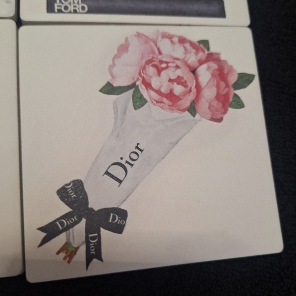 NWT 4 Designer Ceramic Coasters With Sophisticated Design 4x4 Size Beautiful !! - Picture 4 of 7